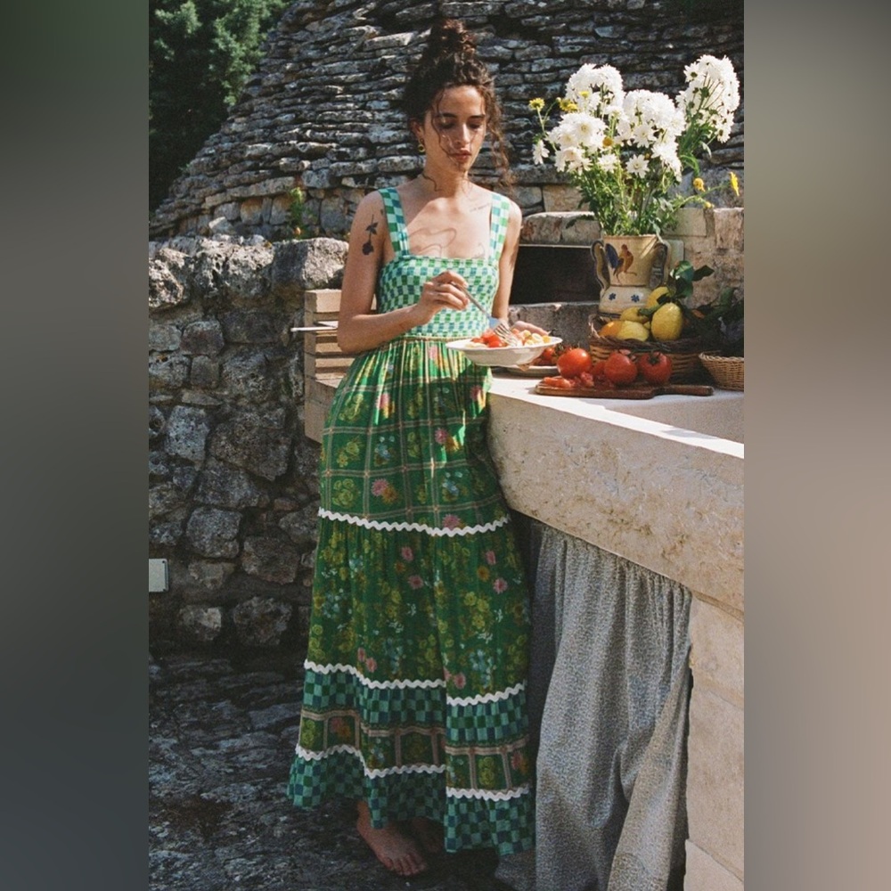 Spell & Gypsy Collective Flora Strappy Maxi Dress in Citrus Crush